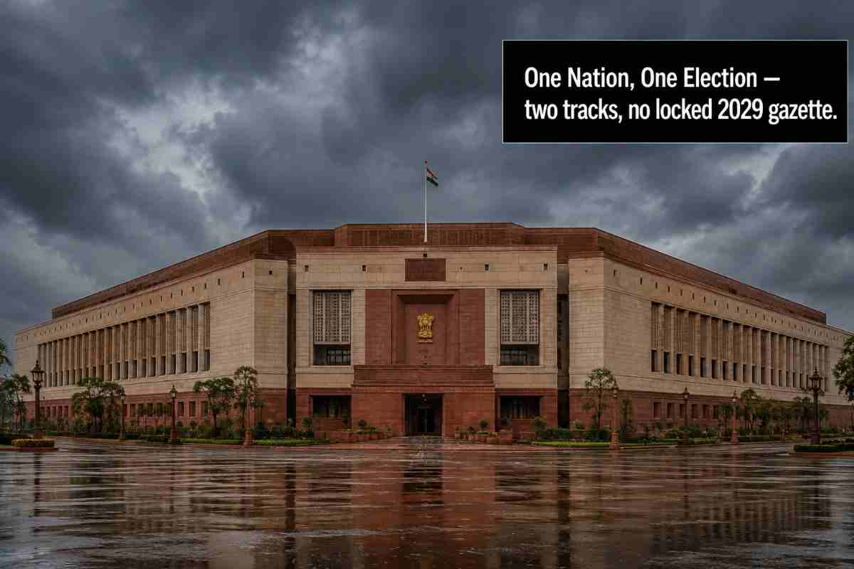 One Nation, One Election fact check — Parliament, representational, not a 2029 poll notification