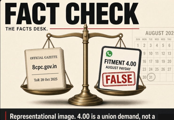 8th Pay Commission Fitment Factor Not Locked at 4.00: Fact Check